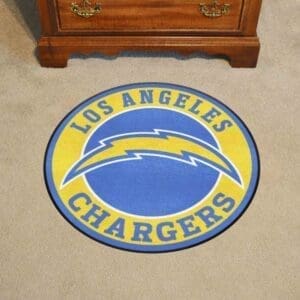 Los Angeles Chargers Roundel Rug - 27in. Diameter-17973