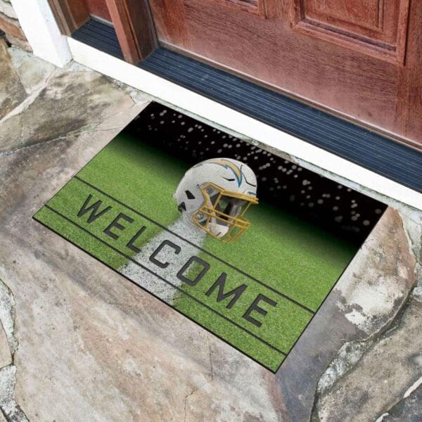Los Angeles Chargers Rubber Door Mat - 18in. x 30in.-19958