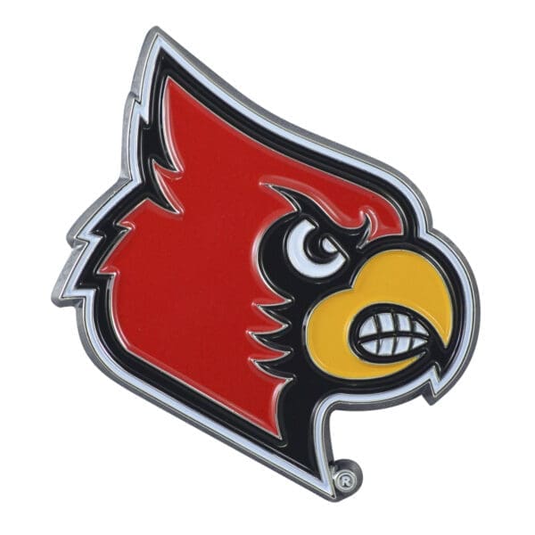 NCAA - University of Louisville Cardinals - 3D Color Metal Emblem - Image 2