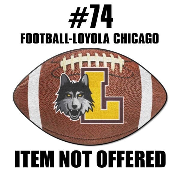 NCAA - Loyola University Chicago Ramblers - Football Rug - 20.5in. x 32.5in. - Image 2