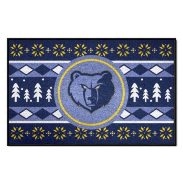 NBA - Memphis Grizzlies - Holiday Sweater Starter Mat Accent Rug - 19in. x 30in. - Image 2