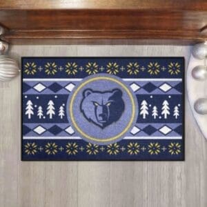 Memphis Grizzlies Holiday Sweater Starter Mat Accent Rug - 19in. x 30in.-26829