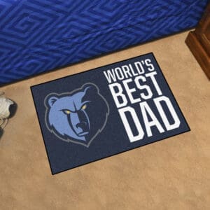 Memphis Grizzlies Starter Mat Accent Rug - 19in. x 30in. World's Best Dad Starter Mat-31191