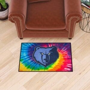 Memphis Grizzlies Tie Dye Starter Mat Accent Rug - 19in. x 30in.-34395