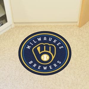 Milwaukee Brewers Roundel Rug - 27in. Diameter-18141