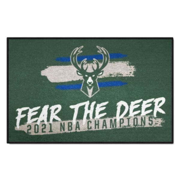 NBA - Milwaukee Bucks - Starter Mat Accent Rug - 19in. x 30in.
