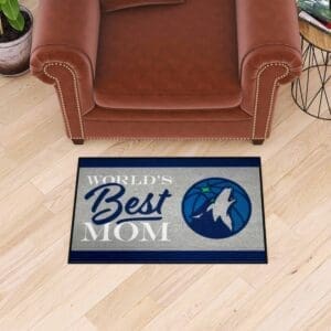 Minnesota Timberwolves World's Best Mom Starter Mat Accent Rug - 19in. x 30in.-34186