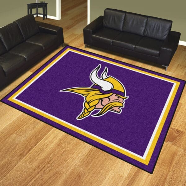 Minnesota Vikings 8ft. x 10 ft. Plush Area Rug-17488