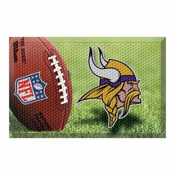 NFL - Minnesota Vikings - Rubber Scraper Door Mat - Image 2