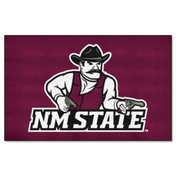 NCAA - New Mexico State University Lobos - Ulti-Mat Rug - 5ft. x 8ft. - Image 2