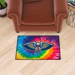 New Orleans Pelicans Tie Dye Starter Mat Accent Rug - 19in. x 30in.-34403