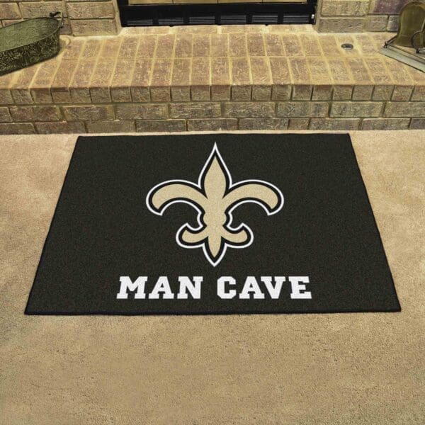 New Orleans Saints Man Cave All-Star Rug - 34 in. x 42.5 in.-14336