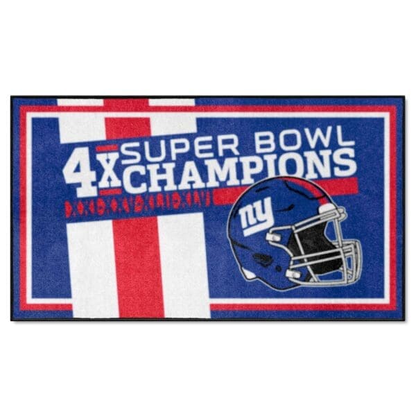 NFL - New York Giants - Dynasty 3ft. x 5ft. Plush Area Rug - Image 2