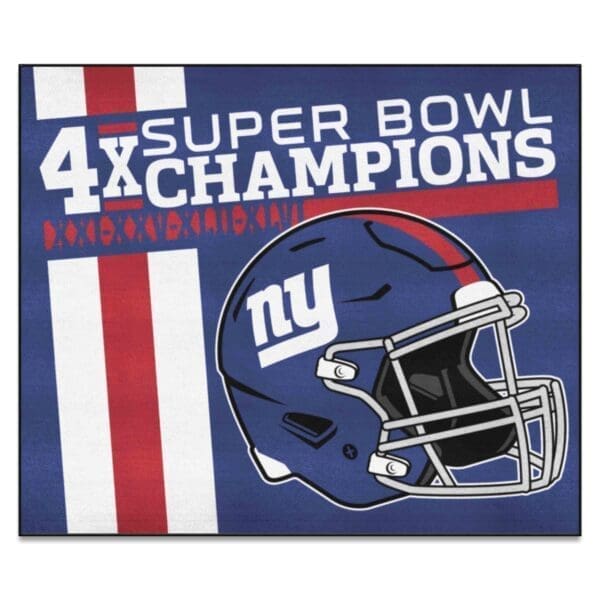 NFL - New York Giants - Dynasty Tailgater Rug - 5ft. x 6ft. - Image 2