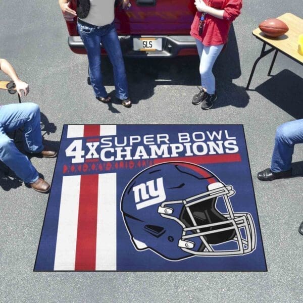 New York Giants Dynasty Tailgater Rug - 5ft. x 6ft.-30970