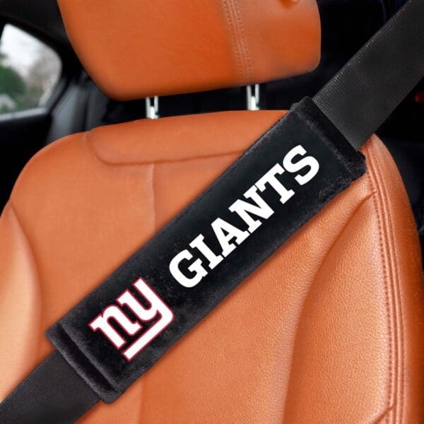 NFL - New York Giants - Embroidered Seatbelt Pad - 2 Pieces - Image 2