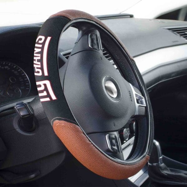New York Giants Football Grip Steering Wheel Cover 15" Diameter-62102