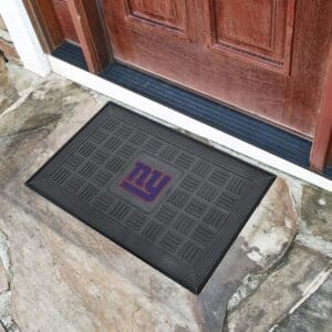New York Giants Heavy Duty Vinyl Medallion Door Mat - 19.5in. x 31in.-11450
