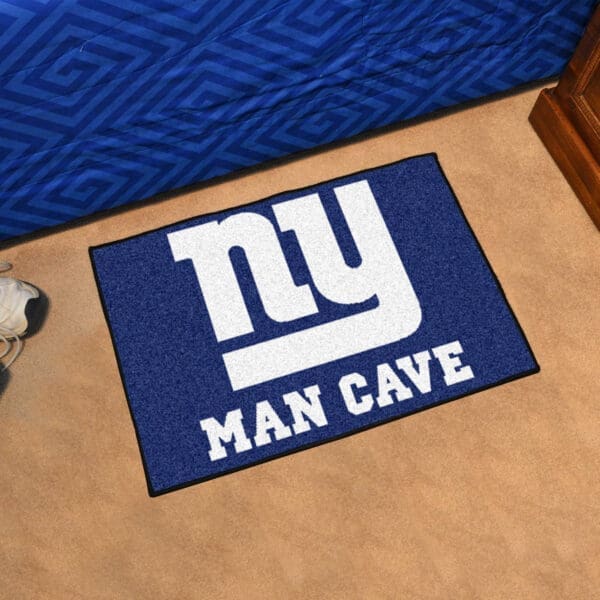 New York Giants Man Cave Starter Mat Accent Rug - 19in. x 30in.-14341