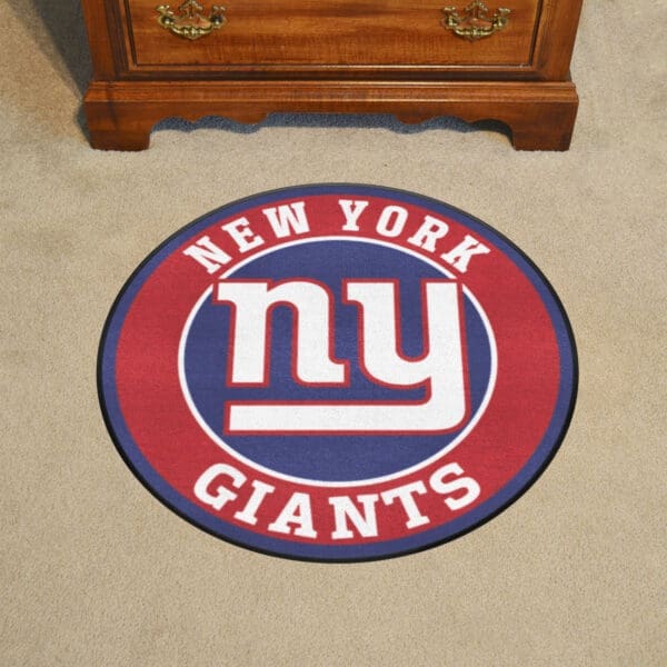 New York Giants Roundel Rug - 27in. Diameter-17968