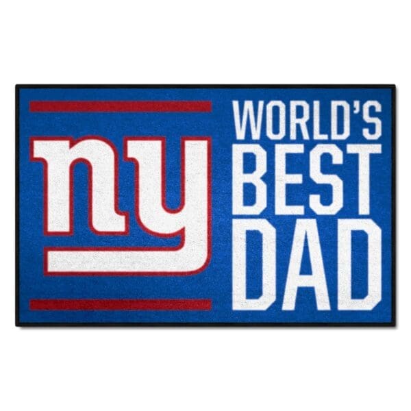 NFL - New York Giants - Starter Mat Accent Rug - 19in. x 30in. World's Best Dad Starter Mat - Image 2