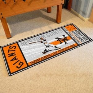 New York Giants Ticket Runner Rug - 30in. x 72in.1947-1866