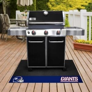New York Giants Vinyl Grill Mat - 26in. x 42in.-12194