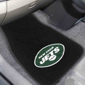 New York Jets Embroidered Car Mat Set - 2 Pieces-17593