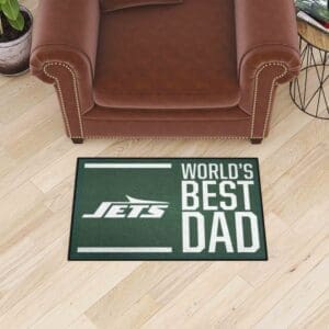 New York Jets Starter Mat Accent Rug - 19in. x 30in. World's Best Dad Starter Mat-18178