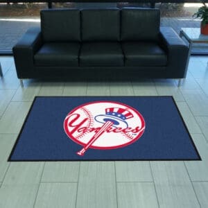 New York Yankees 4X6 High-Traffic Mat with Durable Rubber Backing - Landscape Orientation-9857