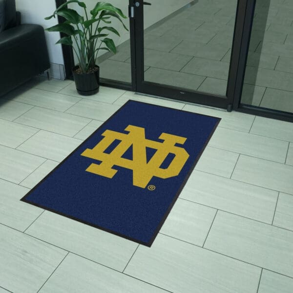 Notre Dame 3X5 High-Traffic Mat with Durable Rubber Backing - Portrait Orientation-6722