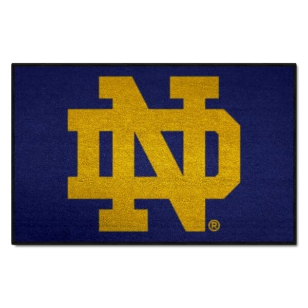 NCAA - Notre Dame Fighting Irish - Starter Mat Accent Rug - 19in. x 30in. - Image 2