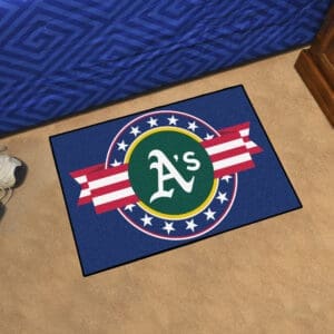 Oakland Athletics Starter Mat Accent Rug - 19in. x 30in. Patriotic Starter Mat-18547
