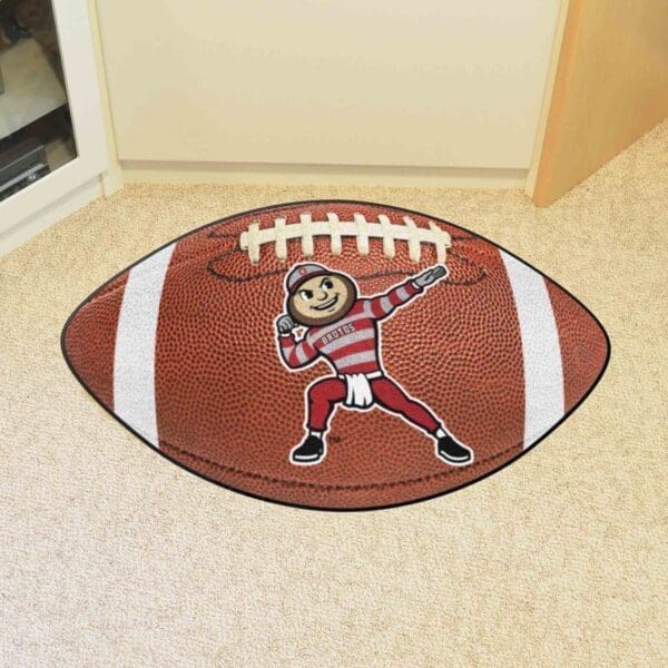 Ohio State Buckeyes Football Rug - 20.5in. x 32.5in.-36447