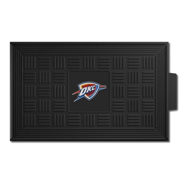 NBA - Oklahoma City Thunder - Heavy Duty Vinyl Medallion Door Mat - 19.5in. x 31in. - Image 2