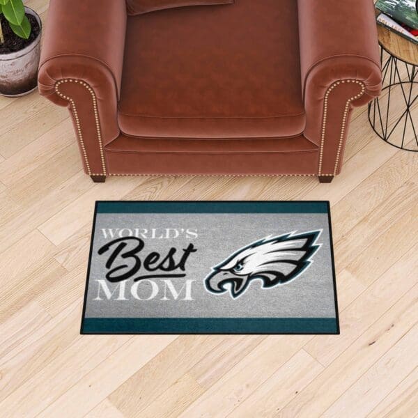 Philadelphia Eagles World's Best Mom Starter Mat Accent Rug - 19in. x 30in.-18039