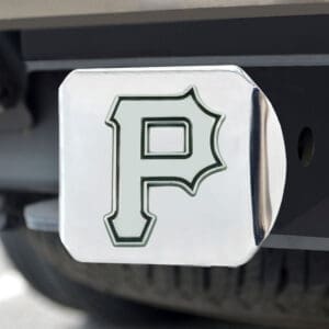 Pittsburgh Pirates Chrome Metal Hitch Cover with Chrome Metal 3D Emblem-26684