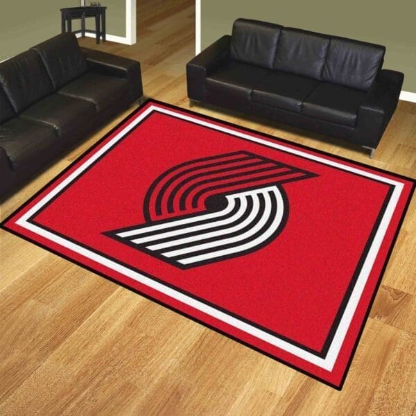 Portland Trail Blazers 8ft. x 10 ft. Plush Area Rug-17466