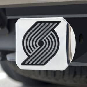 Portland Trail Blazers Chrome Metal Hitch Cover with Chrome Metal 3D Emblem-15135