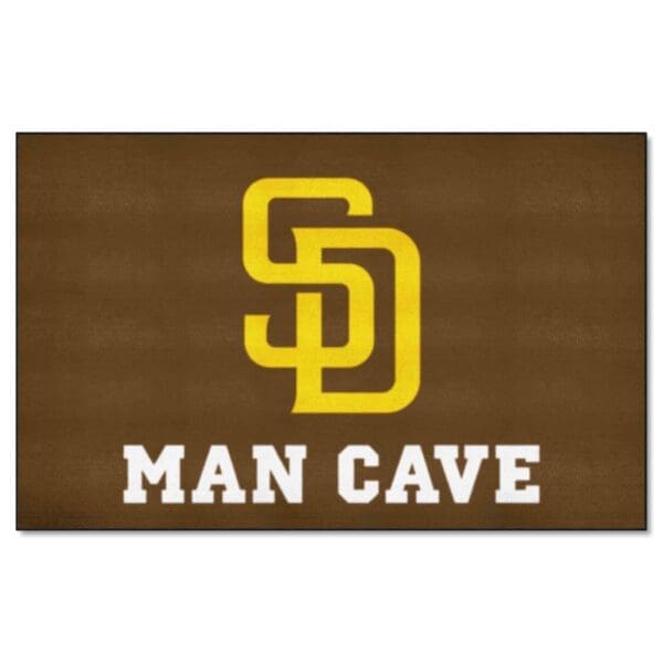 MLB - San Diego Padres - Man Cave Ulti-Mat Rug - 5ft. x 8ft. - Image 2
