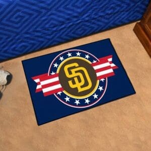 San Diego Padres Starter Mat Accent Rug - 19in. x 30in. Patriotic Starter Mat-18550