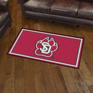 South Dakota Coyotes 3ft. x 5ft. Plush Area Rug-27003