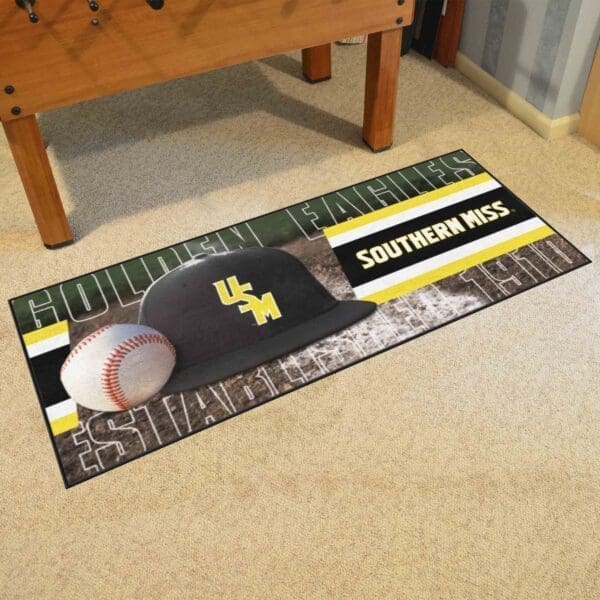 Southern Miss Baseball Runner Rug - 30in. x 72in.-33917