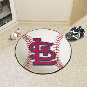 St. Louis Cardinals Baseball Rug - 27in. Diameter-20338