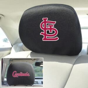 St. Louis Cardinals Embroidered Head Rest Cover Set - 2 Pieces-12552