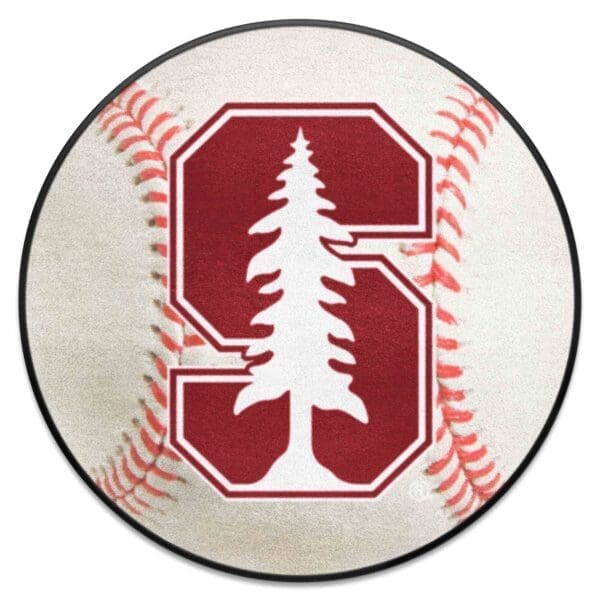NCAA - Stanford University Cardinal - Baseball Rug - 27in. Diameter - Image 2