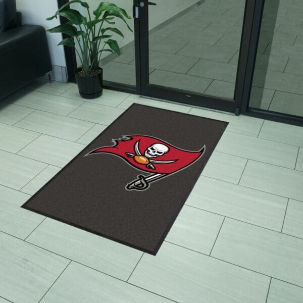 Tampa Bay Buccaneers 3X5 High-Traffic Mat with Durable Rubber Backing - Portrait Orientation-7769