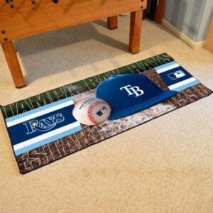 Tampa Bay Rays Baseball Runner Rug - 30in. x 72in.-11093