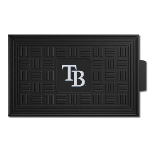 MLB - Tampa Bay Rays - Heavy Duty Vinyl Medallion Door Mat - 19.5in. x 31in. - Image 2