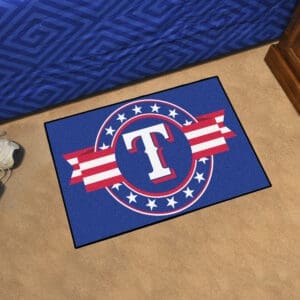 Texas Rangers Starter Mat Accent Rug - 19in. x 30in. Patriotic Starter Mat-18555